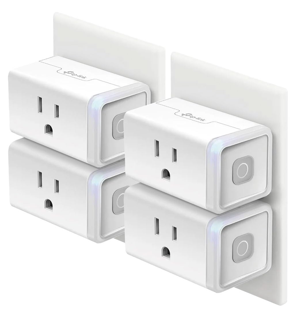 Kasa Smart Plug Mini by TP-Link (HS103P2) - Smart Home WiFi Outlet Works with Alexa, Echo and Google Home, No Hub Required, Remote Control, 2.4GHz WiFi Required, 15 Amp, UL Certified, 2-Pack, White