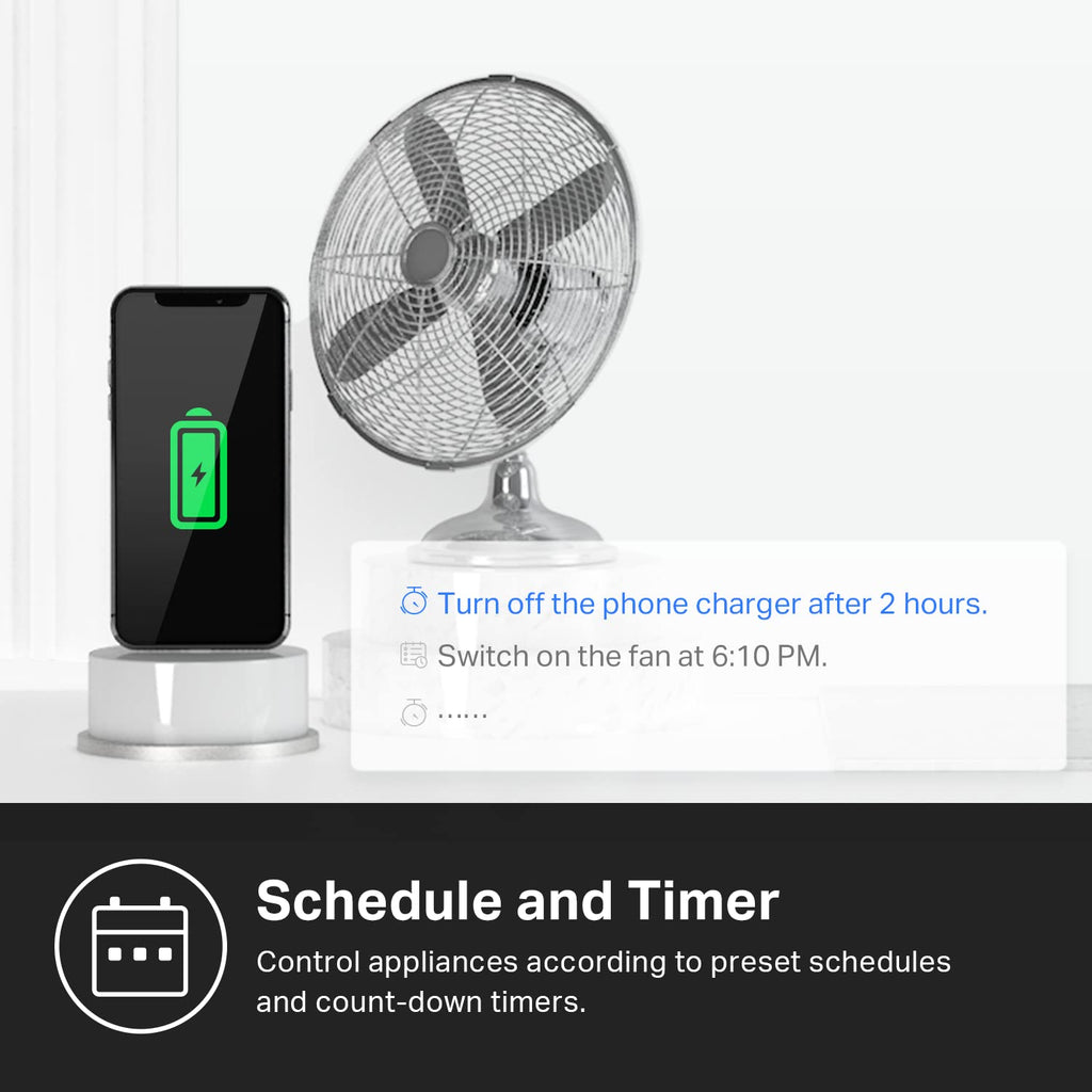 Kasa Smart Plug Mini by TP-Link (HS103P2) - Smart Home WiFi Outlet Works with Alexa, Echo and Google Home, No Hub Required, Remote Control, 2.4GHz WiFi Required, 15 Amp, UL Certified, 2-Pack, White